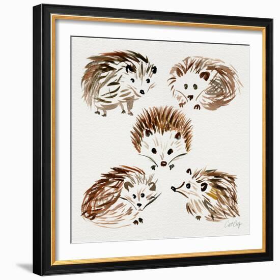 Hedgehogs-Cat Coquillette-Framed Giclee Print