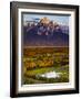 Hedrick Pond and the Grand Teton-Mike Cavaroc-Framed Photographic Print