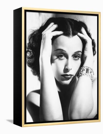 Hedy Lamarr, 1938-null-Framed Premier Image Canvas