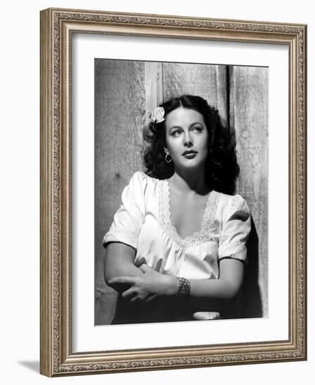 Hedy Lamarr in Tortilla Flat, May 1942-null-Framed Photo