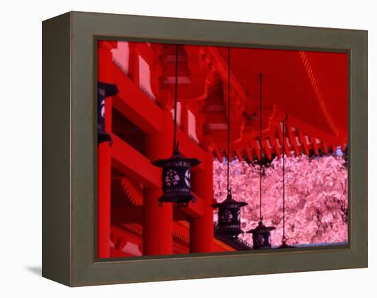 Heian Shrine in Spring, Shinto, Kyoto, Japan-Shin Terada-Framed Premier Image Canvas