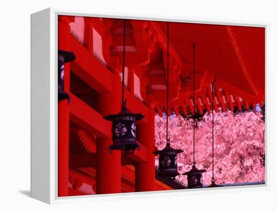 Heian Shrine in Spring, Shinto, Kyoto, Japan-Shin Terada-Framed Premier Image Canvas