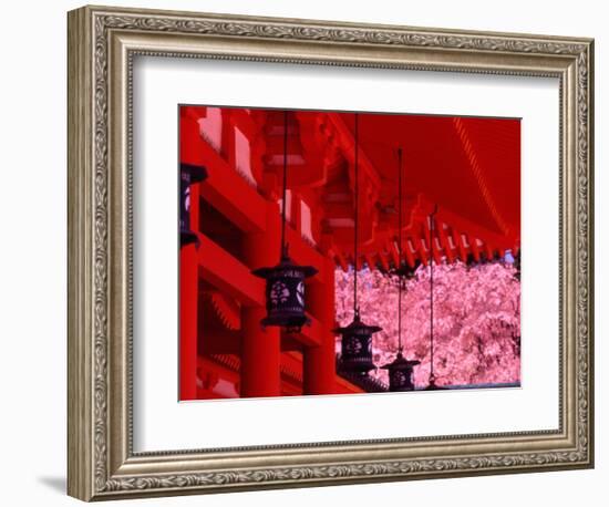 Heian Shrine in Spring, Shinto, Kyoto, Japan-Shin Terada-Framed Photographic Print