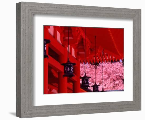 Heian Shrine in Spring, Shinto, Kyoto, Japan-Shin Terada-Framed Photographic Print