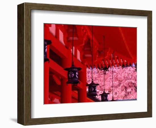 Heian Shrine in Spring, Shinto, Kyoto, Japan-Shin Terada-Framed Photographic Print