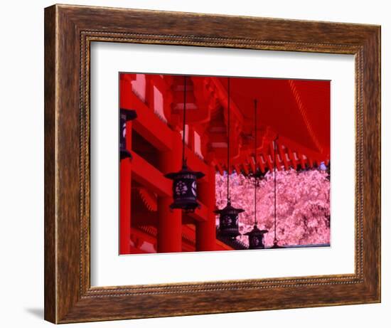 Heian Shrine in Spring, Shinto, Kyoto, Japan-Shin Terada-Framed Photographic Print