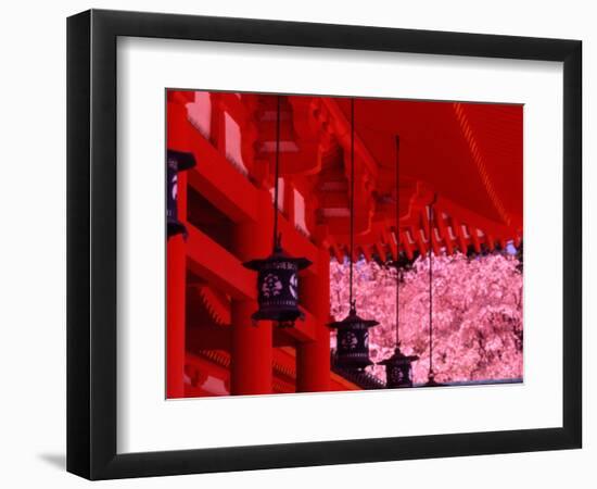 Heian Shrine in Spring, Shinto, Kyoto, Japan-Shin Terada-Framed Photographic Print