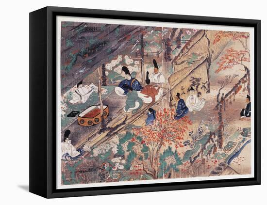 Heian Statesman and Poet Sugawara Michizane (845-903)-null-Framed Premier Image Canvas