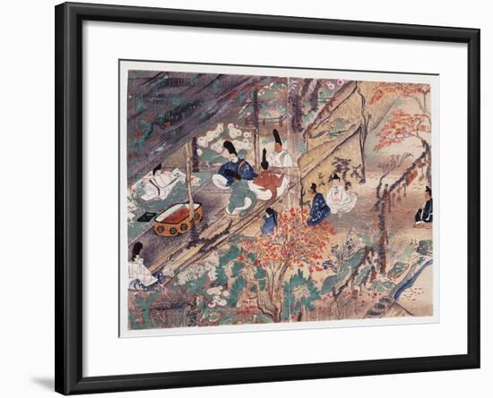 Heian Statesman and Poet Sugawara Michizane (845-903)-null-Framed Giclee Print