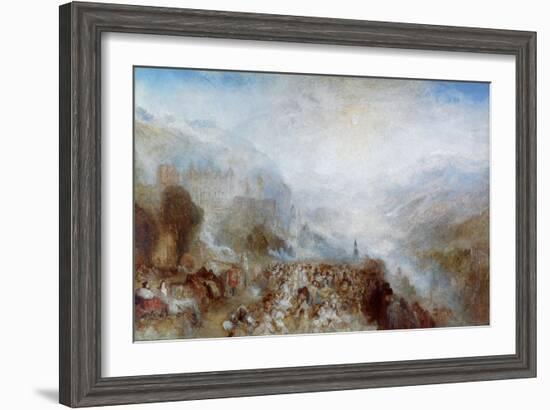 Heidelberg, C1844-1845-J. M. W. Turner-Framed Giclee Print