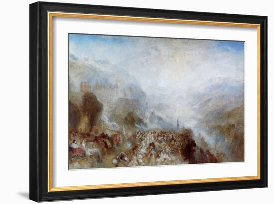 Heidelberg, C1844-1845-J. M. W. Turner-Framed Giclee Print