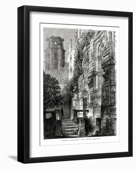 Heidelberg Castle, Germany, 1886-Francois Stroobant-Framed Giclee Print