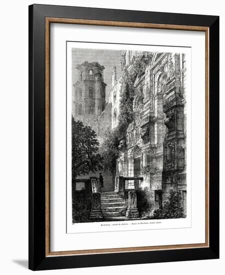 Heidelberg Castle, Germany, 1886-Francois Stroobant-Framed Giclee Print