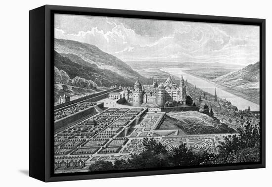 Heidelberg Castle, Germany, in 1620-Matthaus Merian-Framed Premier Image Canvas