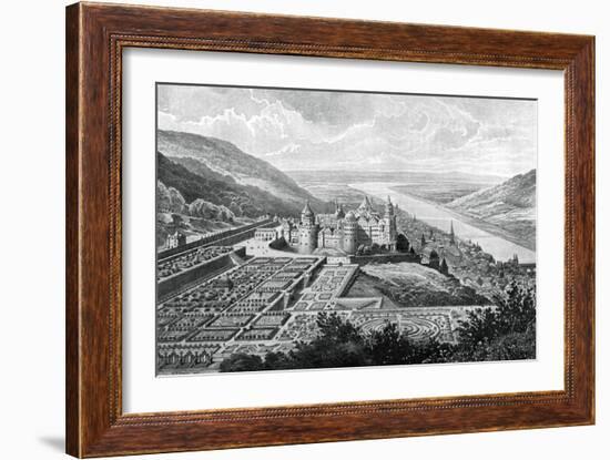 Heidelberg Castle, Germany, in 1620-Matthaus Merian-Framed Giclee Print