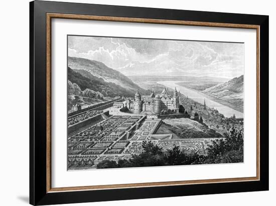 Heidelberg Castle, Germany, in 1620-Matthaus Merian-Framed Giclee Print