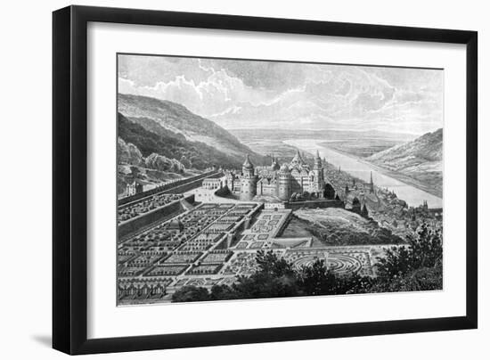 Heidelberg Castle, Germany, in 1620-Matthaus Merian-Framed Giclee Print