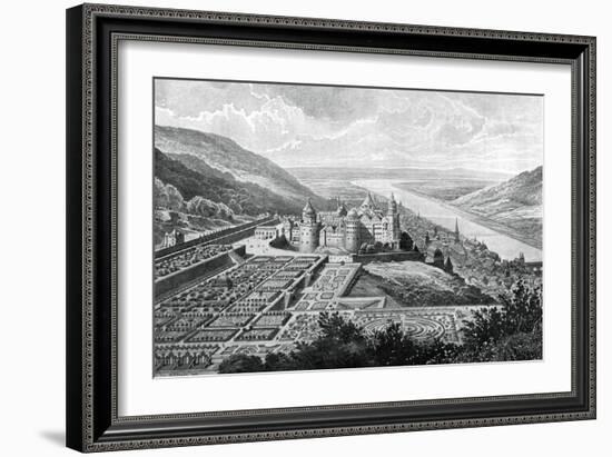 Heidelberg Castle, Germany, in 1620-Matthaus Merian-Framed Giclee Print