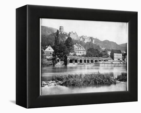 Heidelberg Castle, Germany, Late 19th Century-John L Stoddard-Framed Premier Image Canvas