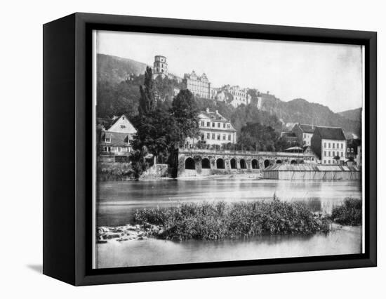 Heidelberg Castle, Germany, Late 19th Century-John L Stoddard-Framed Premier Image Canvas