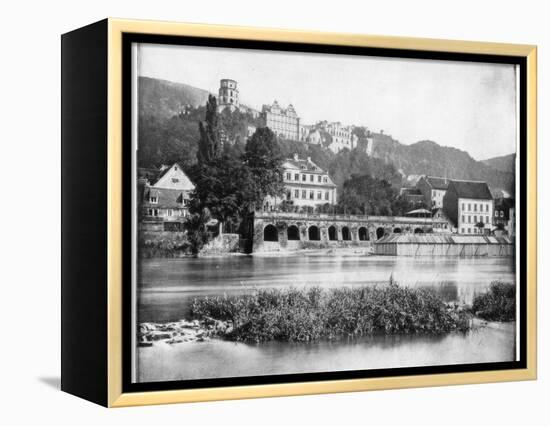 Heidelberg Castle, Germany, Late 19th Century-John L Stoddard-Framed Premier Image Canvas