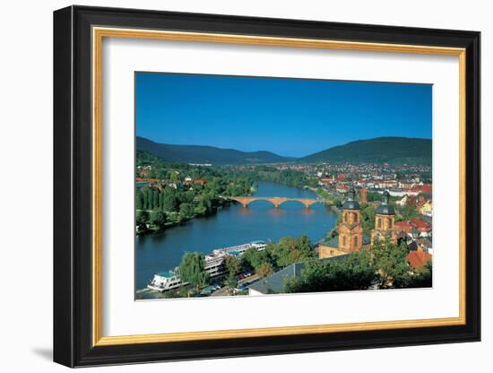 Heidelberg on the river Rhine-null-Framed Art Print