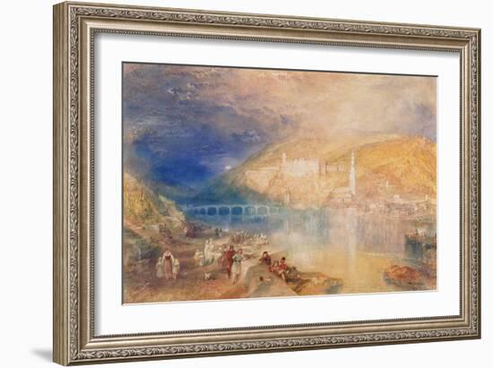 Heidelberg: Sunset, C.1840-42-J. M. W. Turner-Framed Giclee Print