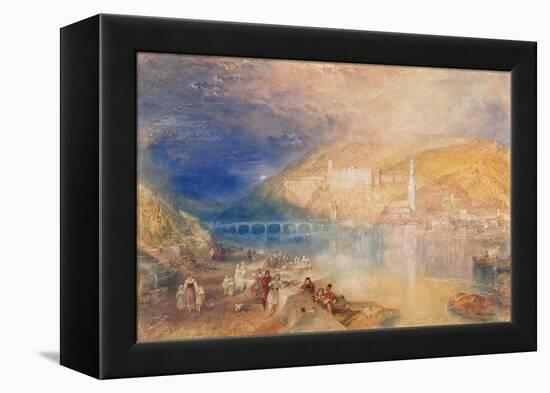 Heidelberg: Sunset, C.1840-42-J. M. W. Turner-Framed Premier Image Canvas