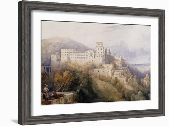 Heidelburg, The Palace of the Electors of the Palatinate-David Roberts-Framed Giclee Print