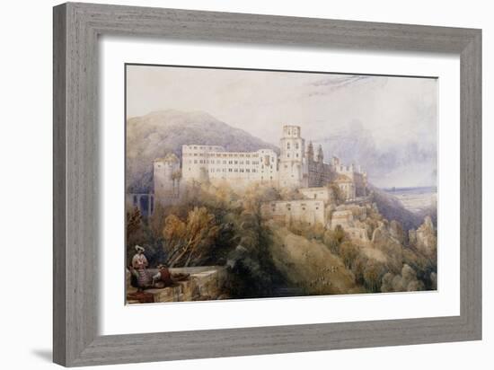 Heidelburg, The Palace of the Electors of the Palatinate-David Roberts-Framed Giclee Print