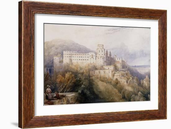 Heidelburg, The Palace of the Electors of the Palatinate-David Roberts-Framed Giclee Print