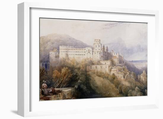 Heidelburg, The Palace of the Electors of the Palatinate-David Roberts-Framed Giclee Print
