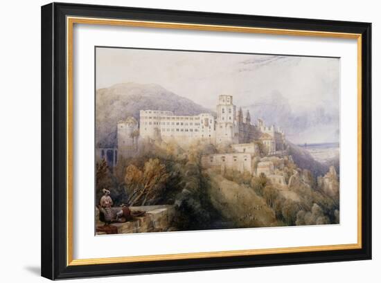 Heidelburg, The Palace of the Electors of the Palatinate-David Roberts-Framed Giclee Print