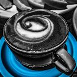 Latte Swirl Blue-Heidi Bannon-Photo