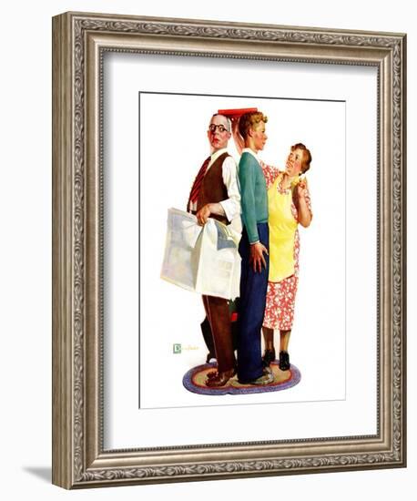 "Height Comparison,"January 28, 1933-Douglas Crockwell-Framed Giclee Print