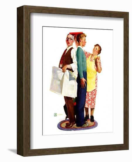 "Height Comparison,"January 28, 1933-Douglas Crockwell-Framed Giclee Print