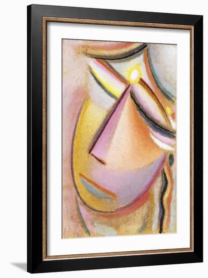 Heilandsgesicht: Neigender Kopf, 1923-Alexej Von Jawlensky-Framed Giclee Print