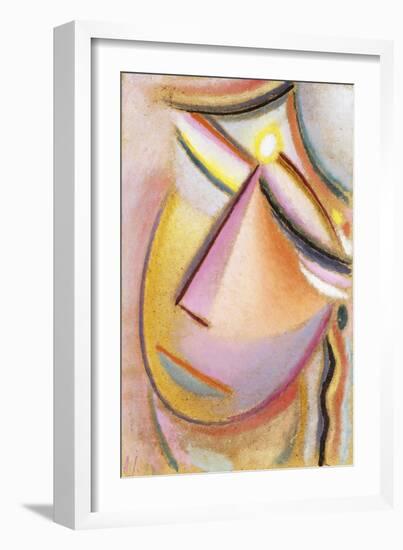 Heilandsgesicht: Neigender Kopf, 1923-Alexej Von Jawlensky-Framed Giclee Print