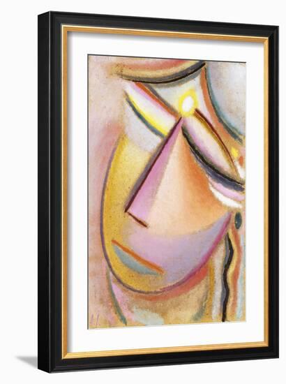 Heilandsgesicht: Neigender Kopf, 1923-Alexej Von Jawlensky-Framed Giclee Print