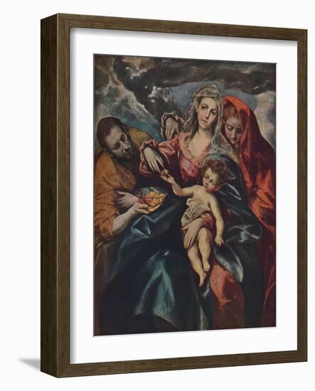 'Heilige Familie', (The Holy Family), c1590, (1938)-El Greco-Framed Giclee Print