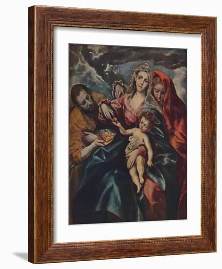 'Heilige Familie', (The Holy Family), c1590, (1938)-El Greco-Framed Giclee Print