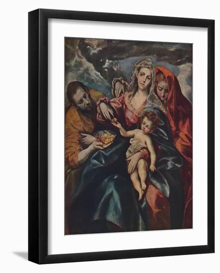 'Heilige Familie', (The Holy Family), c1590, (1938)-El Greco-Framed Giclee Print