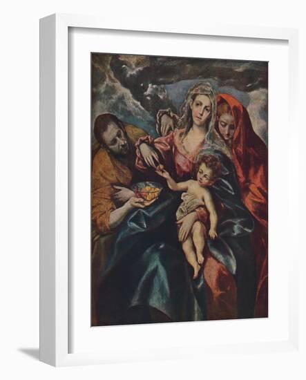 'Heilige Familie', (The Holy Family), c1590, (1938)-El Greco-Framed Giclee Print