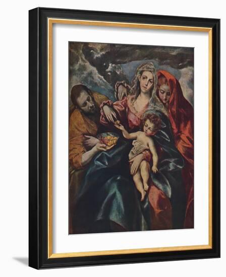 'Heilige Familie', (The Holy Family), c1590, (1938)-El Greco-Framed Giclee Print