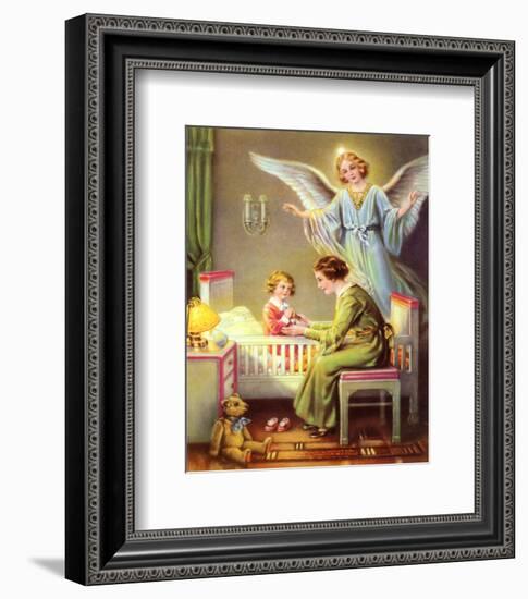 Heilige Schutzengel-null-Framed Art Print