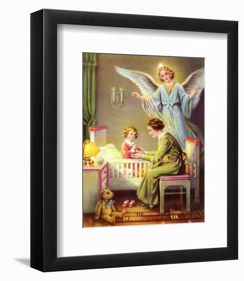 Heilige Schutzengel-null-Framed Art Print