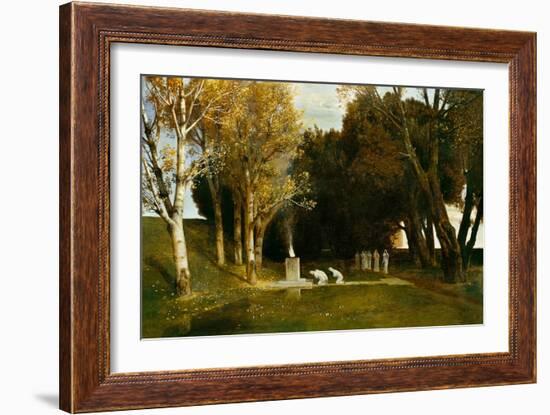 Heiliger Hain, 1886-Arnold Bocklin-Framed Giclee Print