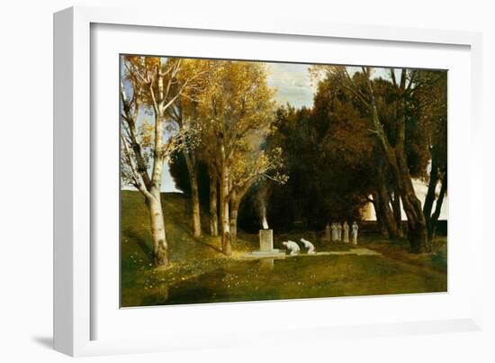 Heiliger Hain, 1886-Arnold Bocklin-Framed Giclee Print