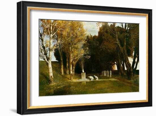 Heiliger Hain, 1886-Arnold Bocklin-Framed Giclee Print