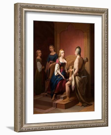 Heimdall Returns the Brisingamen to Freya, 1846-Nils Jakob Blommér-Framed Giclee Print